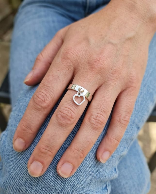 Bague mini cœur