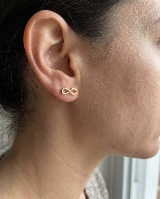 Boucles d'oreilles infini