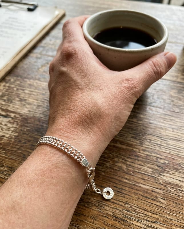 Bracelet 3 rangs boules