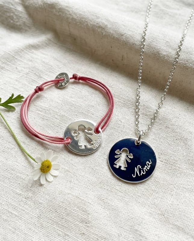 Duo médaille fille ou garçon