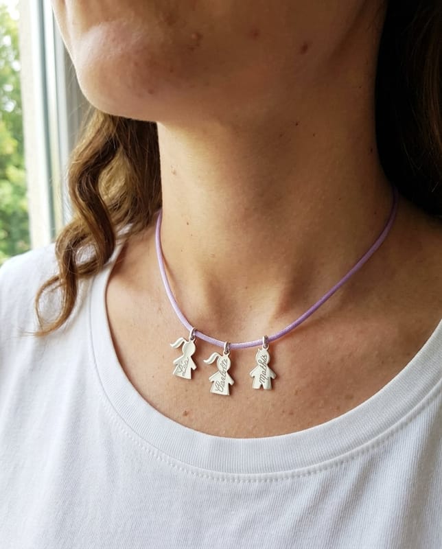 Collier 3 personnages 16 mm