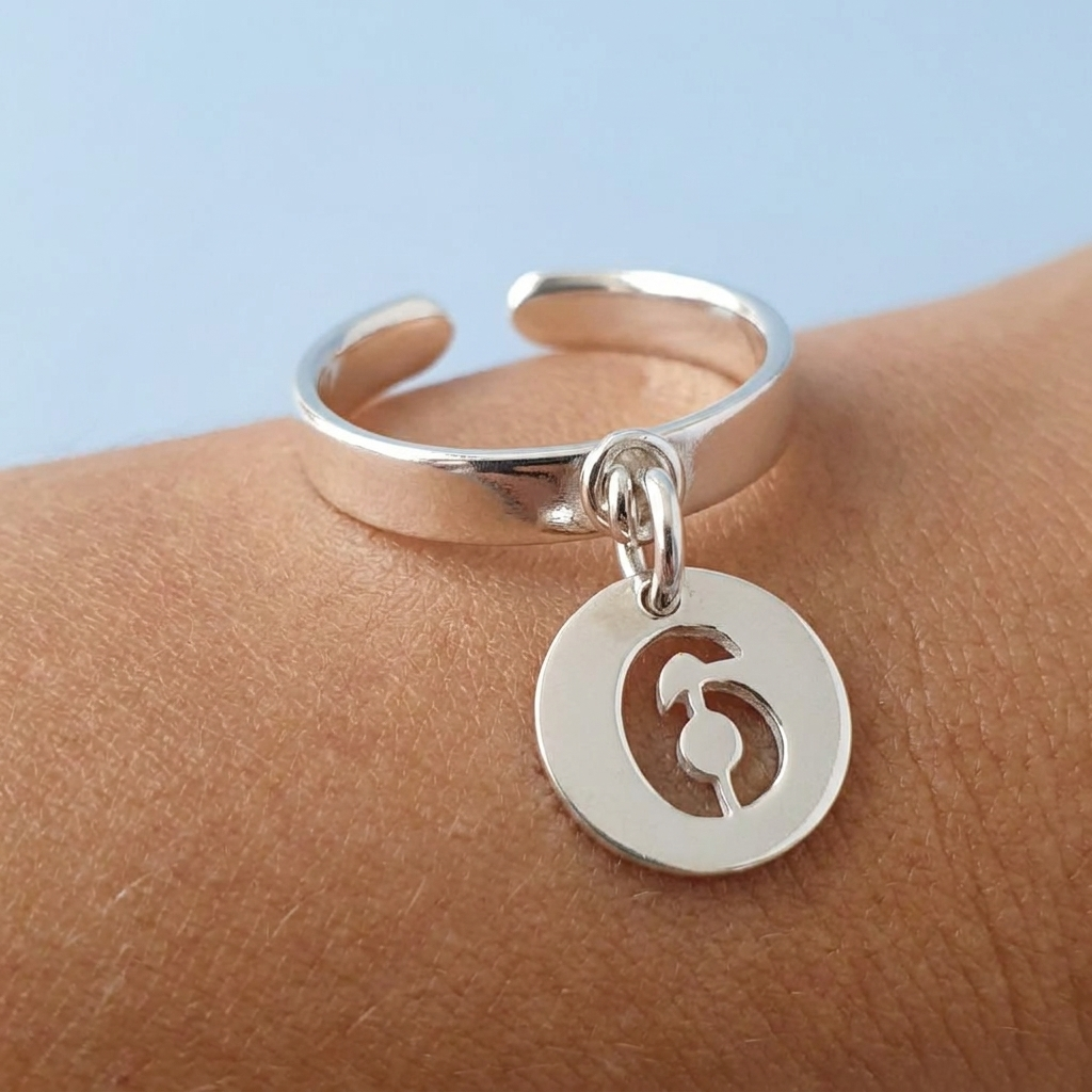 Bague médaille numéro